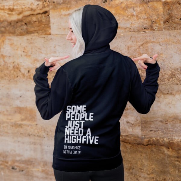 Sweater dames bedrukken 'High five'