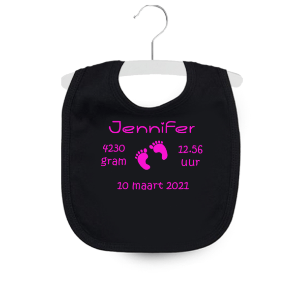 Slabbetje bedrukken kraamcadeau meisje
