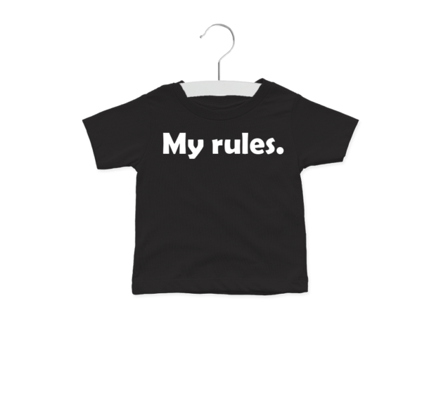 Shirt bedrukken my rules.