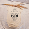 Rompertje bedrukken tekst 'liefste papa'