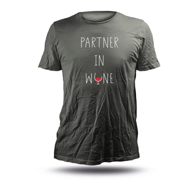 Shirt bedrukken tekst 'wijnpartner'