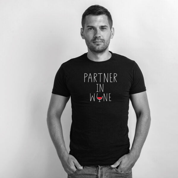 Shirt tekst 'wijnpartner'