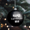 Kerstbal bedrukken met tekst Leukste kerstmuts
