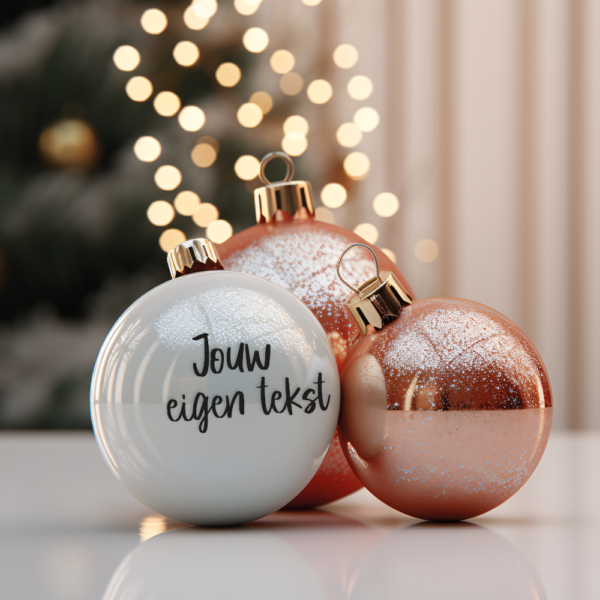 Kerstbal met eigen tekst