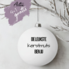 Kerstbal bedrukken met tekst Leukste kerstmuts