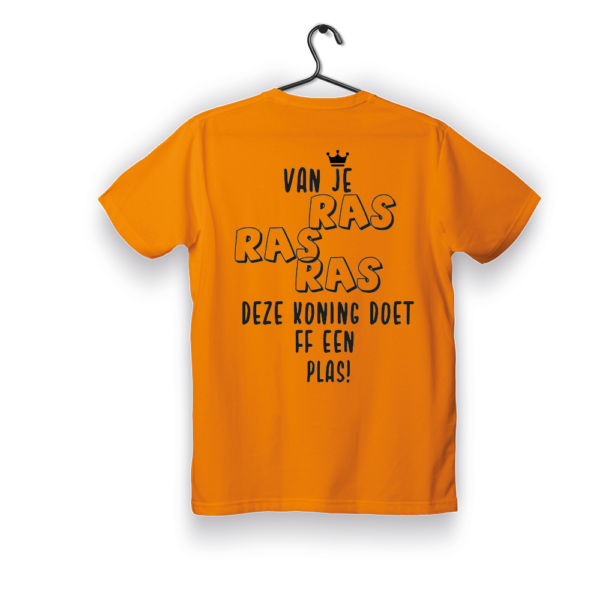 Shirt Koningsdag bedrukken tekst RAS