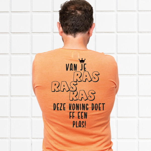 Shirt Koningsdag bedrukken tekst RAS