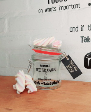 Afscheidscadeau groep 8 met naam