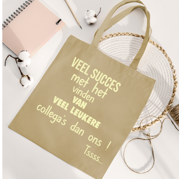Afscheid cadeau met tekst collega