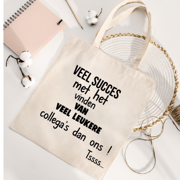 Afscheid cadeau met tekst collega