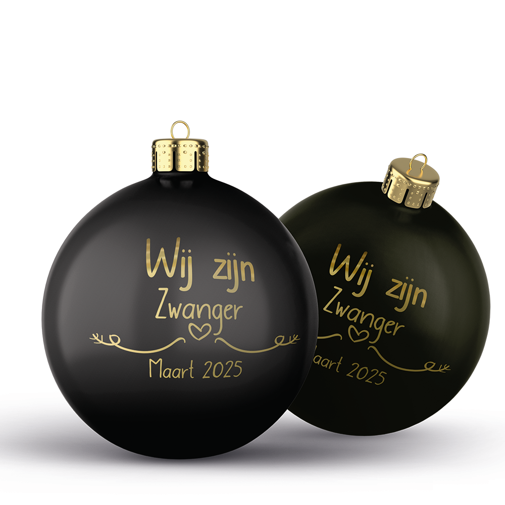 Zwangerschap aankondiging idee met Kerst