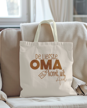 Liefste oma schoudertas (met woonplaats)