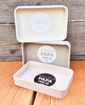 Vaderdag cadeau tekst dienblad