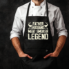 Schort bedrukken vaderdag BBQ legend
