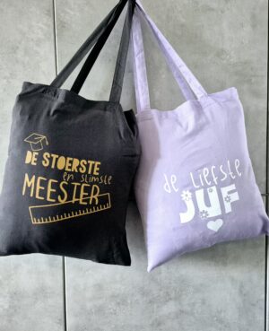 Tas bedrukken lieve juf en meester