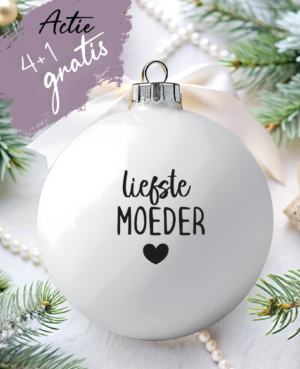 Kerstbal bedrukken voor moeder