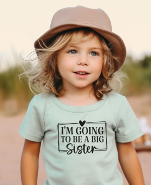 T-shirt meisje 'Ik word grote zus'