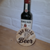 Vaderdag cadeau bier onderzetter