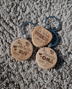 Cadeau sleutelhanger allerliefste naam